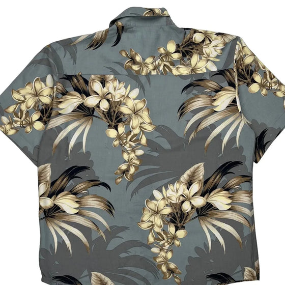 Puritan Hawaiian Shirt - Large Blue Viscose