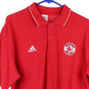 Vintage red Adidas Polo Shirt - mens large