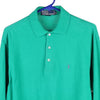 Vintage green Ralph Lauren Long Sleeve Polo Shirt - mens large