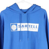 Vintage blue Sartell Volleyball Champion Hoodie - mens medium