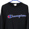 Vintage black Reverse Weave Champion Sweatshirt - mens large