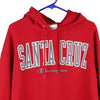 Vintage red Santa Cruz Champion Hoodie - mens x-large