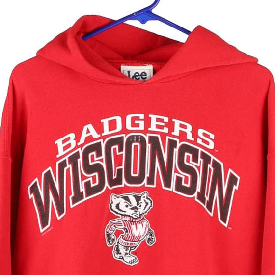Vintage red Wisconsin Badgers Lee Hoodie - mens medium