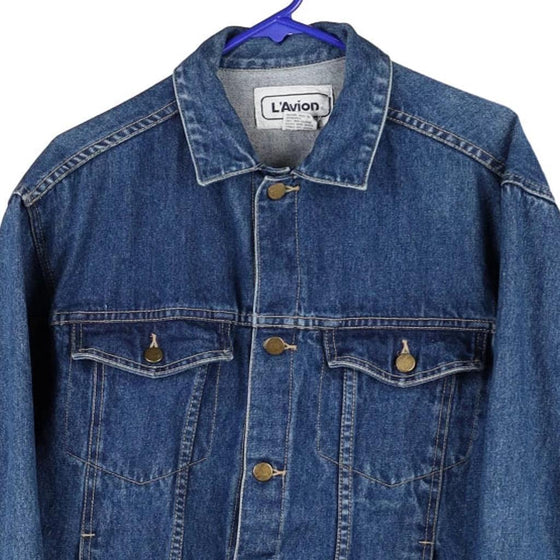 Vintage blue L'Avion Denim Jacket - mens medium
