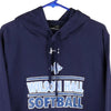 Vintage blue Wilson Hall Softball Under Armour Hoodie - mens large