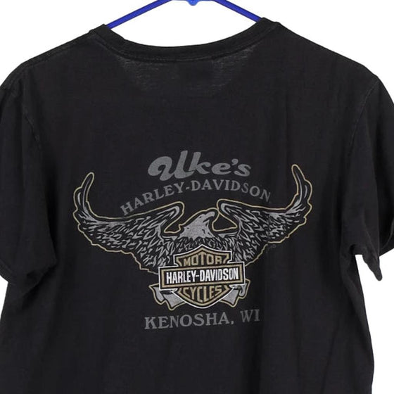 Vintage black Kenosha, WI Harley Davidson T-Shirt - womens medium