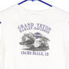 Vintage white Grand Teton, Idaho Falls, ID Harley Davidson Crop Top - womens medium