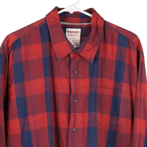 Vintage red Wrangler Flannel Shirt - mens x-large