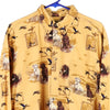 Vintage yellow Outdoor Life Patterned Shirt - mens large