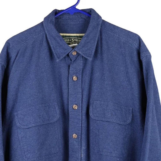 Vintage navy Field & Stream Flannel Shirt - mens x-large