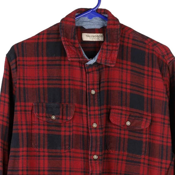 Vintage red Tallwoods Flannel Shirt - mens medium
