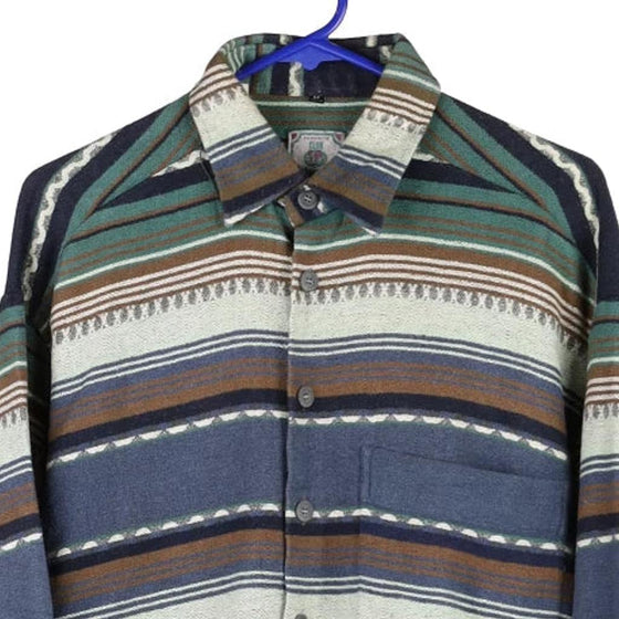 Vintage blue Club D'Amingo Flannel Shirt - mens medium