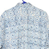 Vintage blue Structure Patterned Shirt - mens small