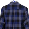 Vintage blue Rowm Flannel Shirt - mens large