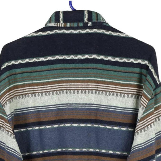 Vintage blue Club D'Amingo Flannel Shirt - mens medium