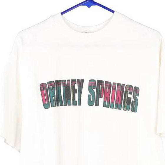 Vintage white Orkney Springs The Cotton Exchange T-Shirt - mens large