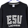 Vintage black ESU Lacrosse Russell Athletic Sweatshirt - mens medium