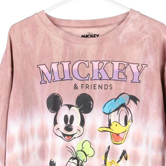 Vintage pink Mickey & Friends Disney Sweatshirt - womens x-large