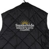 Vintage black Sunnyside Windows & Eaves Cleaning Dickies Gilet - mens x-large