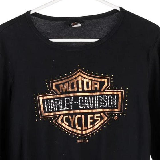 Vintage black 2006 Harley Davidson Long Sleeve T-Shirt - womens large