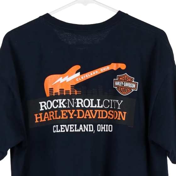 Vintage navy Cleveland, Ohio Harley Davidson T-Shirt - mens large
