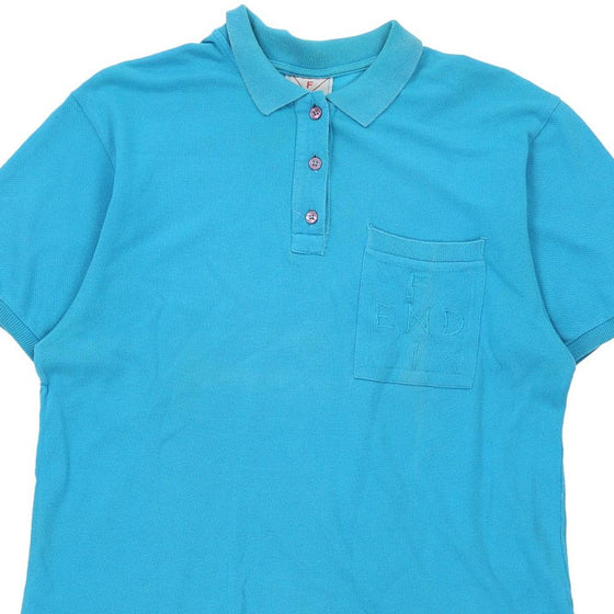 Vintage blue Fendi Polo Shirt - mens large