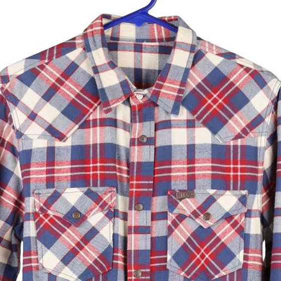 Vintage blue Its Flannel Shirt - mens small