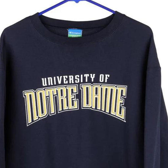 Vintage blue Notre Dame University Champion Sweatshirt - womens large
