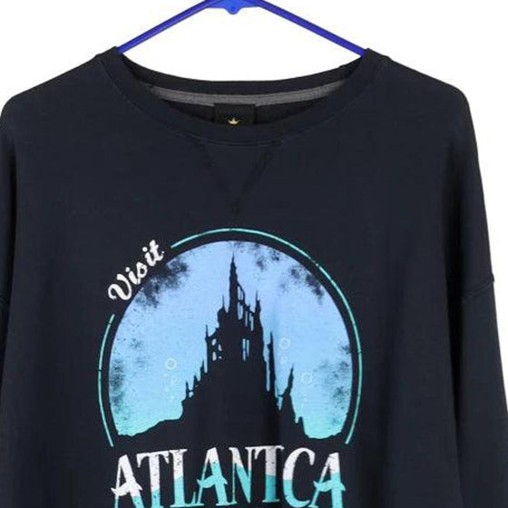 Vintage blue Atlantica Disney Princess Sweatshirt - womens xxx-large
