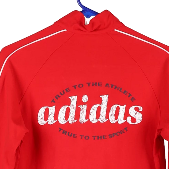 Vintage red Adidas Zip Up - womens small