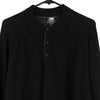 Vintage black Neiman Marcus Long Sleeve Polo Shirt - mens xx-large