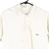 Vintage white Bootleg Lacoste Polo Shirt - mens large