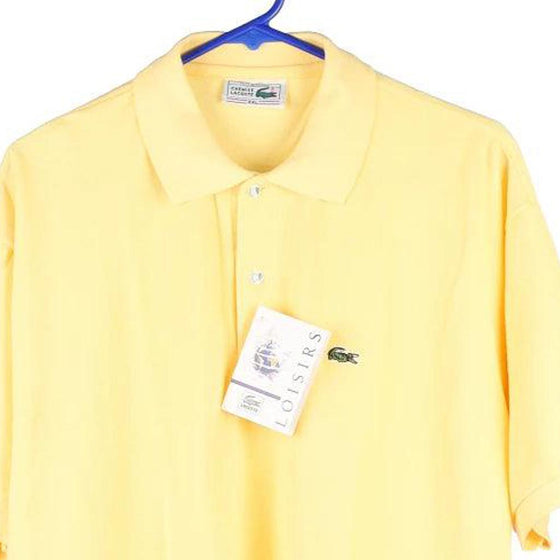 Vintage yellow Bootleg Lacoste Polo Shirt - mens xx-large