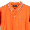Vintage orange Bootleg Fred Perry Polo Shirt - mens medium
