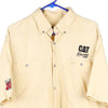 Vintage yellow Racing Champions Apparel Short Sleeve Shirt - mens x-large