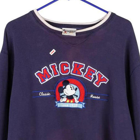 Vintage navy Mickey Disney Sweatshirt - mens large