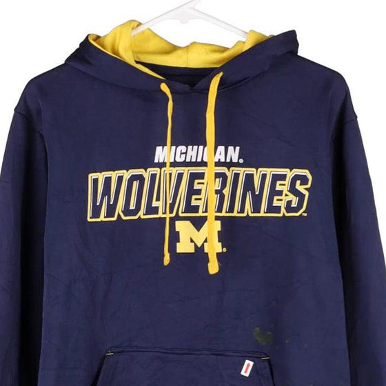 Vintage navy Michigan Wolverines Champion Hoodie - mens small