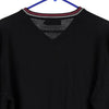 Vintage black Bootleg Fred Perry Jumper - womens xx-small