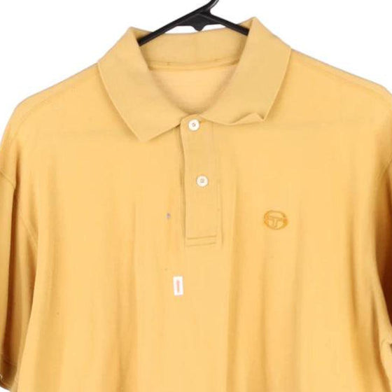Vintage yellow Sergio Tacchini Polo Shirt - mens small