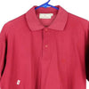 Vintage burgundy Conte Of Florence Polo Shirt - mens large