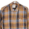 Vintage block colour North Crest Flannel Shirt - mens large