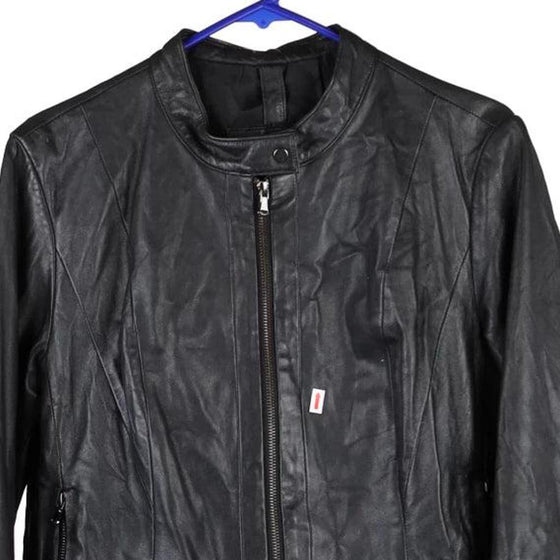 Vintage black Conbipel Leather Jacket - womens medium