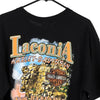 Vintage black Laconia Harley Davidson T-Shirt - mens x-large