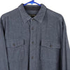 Vintage grey Grizzly Mountain Flannel Shirt - mens x-large
