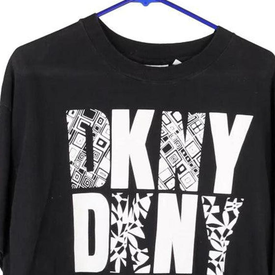 Vintage black Dkny T-Shirt - mens large