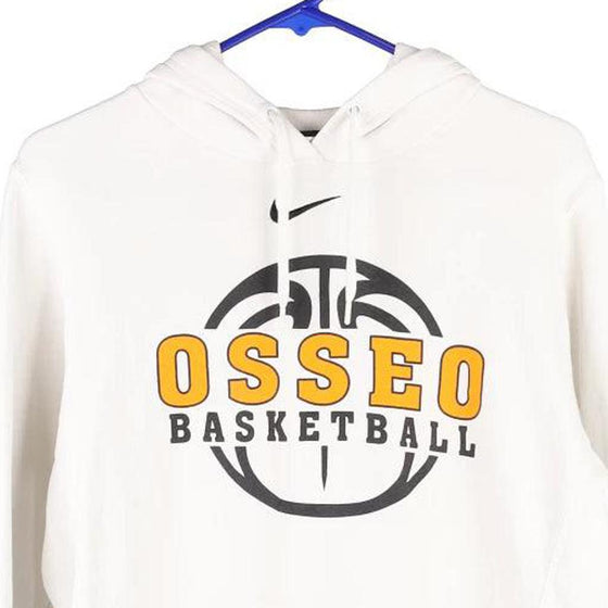 Vintage white Osseo Basketball Nike Hoodie - womens large