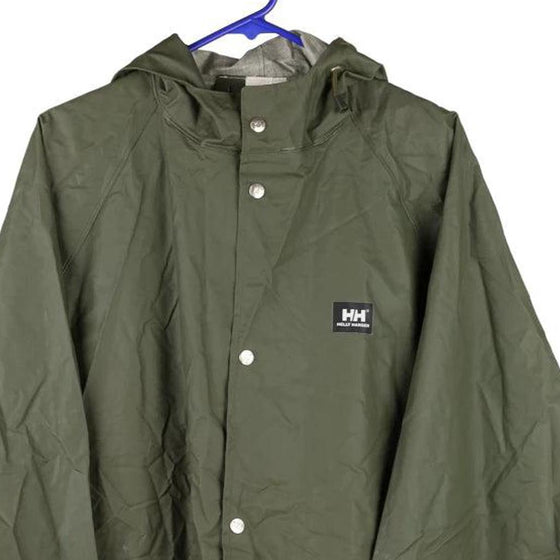 Vintage green Helly Hansen Waterproof Jacket - mens x-large