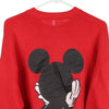 Vintage red Mickey Mouse Unbranded Sweatshirt - mens large