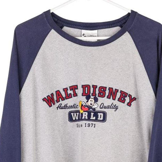 Vintage grey Disney World Walt Disney World Long Sleeve T-Shirt - mens x-large
