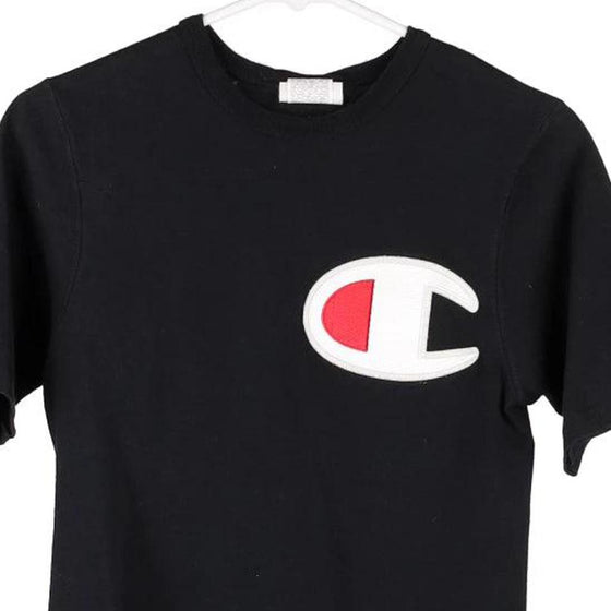 Vintage black Champion T-Shirt - mens x-small